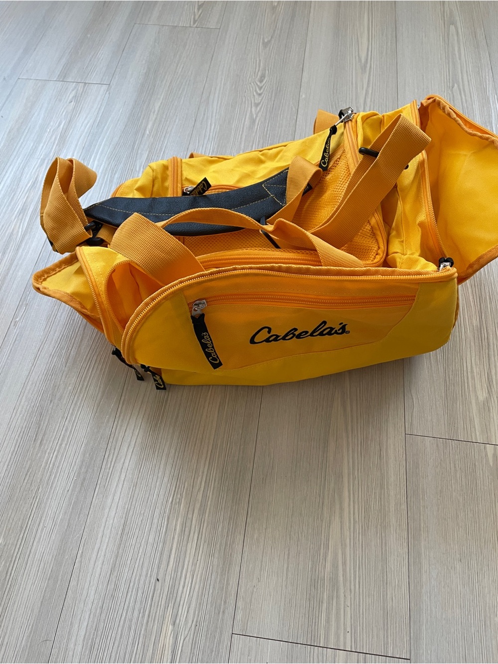 Cabela's Bright Yellow Men's Duffel with Black Accents